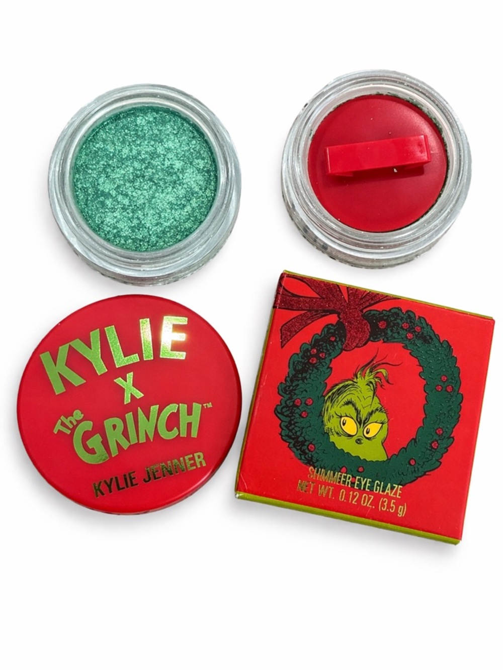 Kylie x The Grinch Shimmer Eye Glaze - Green